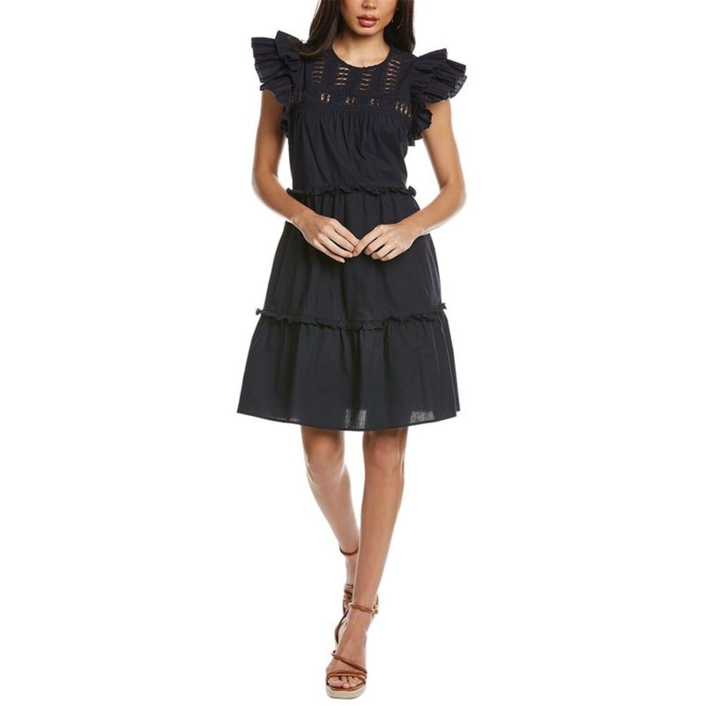 SEA NY Thora Thread Pull Tunic Dress